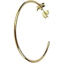 Chrome Hearts 22K Star Gold Hoop Earrings