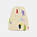 Coach Mended Aran Cardigan