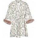 Cravings Ultimate Fur-Lined Floral Robe in in Bloom