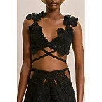 Cult Gaia Reina Crochet Bikini Top