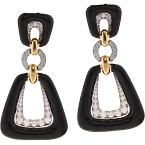 David Webb Dinner Bell Earrings