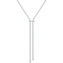 De Beers Bezel Necklace and Clip Set in White Gold