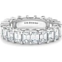 De Beers Db Classic Emerald-Cut Diamond Eternity Band in Platinum