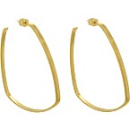 Dean Davidson Square Hoops (Gold Large)