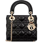 Dior Medium Lady Dior Bag in Black Cannage Lambskin