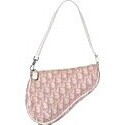 Dior Pink Monogram Saddle Bag