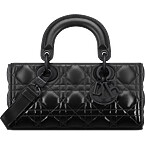 Dior Small Lady D-Joy Bag in Black Patent-to-Matte Gradient Cannage Lambskin