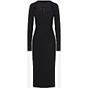Dolce & Gabbana Black Cady Long Sleeve Mini Dress