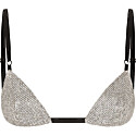 Dolce & Gabbana Crystal Mesh Bralette Bra Top