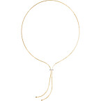 Dorsey Linnea Lariat Necklace in Moissanite