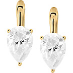 Dorsey Porter Pear-Cut Earrings in Moissanite