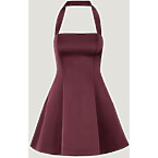 Dynamite Amaya Satin Halter Mini Dress