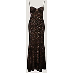 Dynamite Monet Lace Overlay Maxi Dress