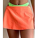 Eclectic Heartz Neon Orange Deadstock Mini Skirt