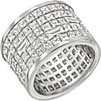 Edward Avedis Savoy Invisible Eternity Diamond Ring