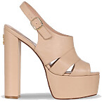 Elie Saab Leather Platform Sandals