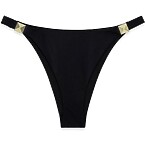 Elsa Hosk x Na-Kd Buckle Detail Bikini Panty in Black