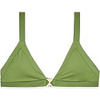 Elsa Hosk x Na-Kd Buckle Detail Bikini Top in Green