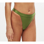 Elsa Hosk x Na-Kd Shiny High Leg Bikini Panty in Green