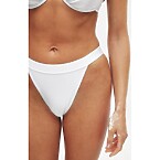 Elsa Hosk x Na-Kd Shiny High Leg Bikini Panty in White