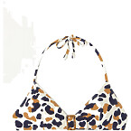 Eres Coquillage Ecailles Buckled Printed Triangle Halterneck Bikini Top