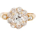 Esqueleto Old Mine Diamond Shine Ring