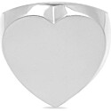 Established Flat Heart Surface Ring