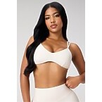 Fabletics Pureluxe Strappy Low Impact Bra in Bone