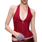 Fanci Club Julia Halterneck Corset Top