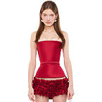 Fanci Club Trace Satin Overbust Corset