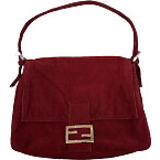 Vintage Fendi Mamma Baguette in Corduroy Fabric