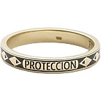 Foundrae Protection Thin Champleve Enamel Band