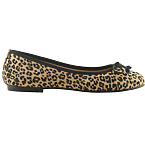French Sole x Nicky Hilton Paris Ballet Flats Beige Cheetah
