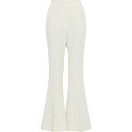 Gabriela Hearst Marsh Flare Cropped Pant in Ivory Wool Crepe