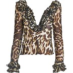 Gamba Swim Nirvana Top in Leopard