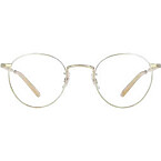 Garrett Leight Wilson 46 Glasses in Gold-Beige