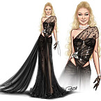 Givenchy Custom Dress (Sketch by Pietroillustrations)