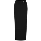 Khy x Grace Ling Pierced Maxi Skirt in Black