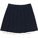 Greenich Color Block Pleats Skirt