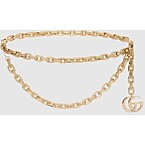 Gucci Double Chain Belt with Charm