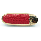 Guerlain Rouge G De Guerlain Lipstick Case in Le Croco Red