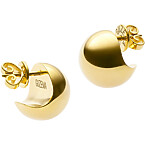 Guzema Mini Sphere Earrings in 18K Gold