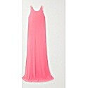 Halpern Neon Georgette Maxi Dress
