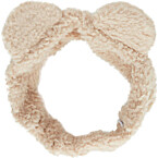 Honest Fuzzy Headband, in Natural Sand