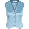 House of Holland Blue Satin Tailored Waistcoat