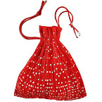 Issey Miyake Drawstring Bag in Red Polka Dot