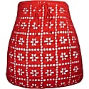 Its Memorial Day Kembang Flame Red Mini Skirt