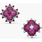 Jar Ruby and Diamond Earclips