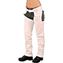 Jasmine Leather White Leather Chaps