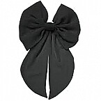 Jennifer Behr Louisa Bow Barrette in Black